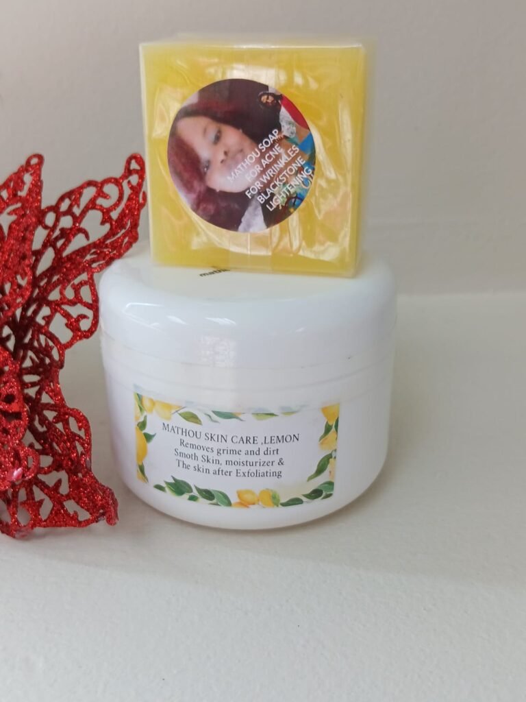 Lemon 🍋 butter face and body cream with free antibacterial soap
